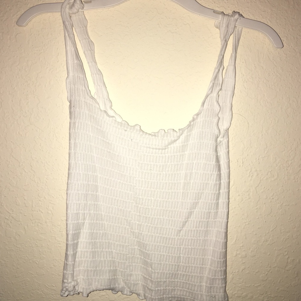 White crop top